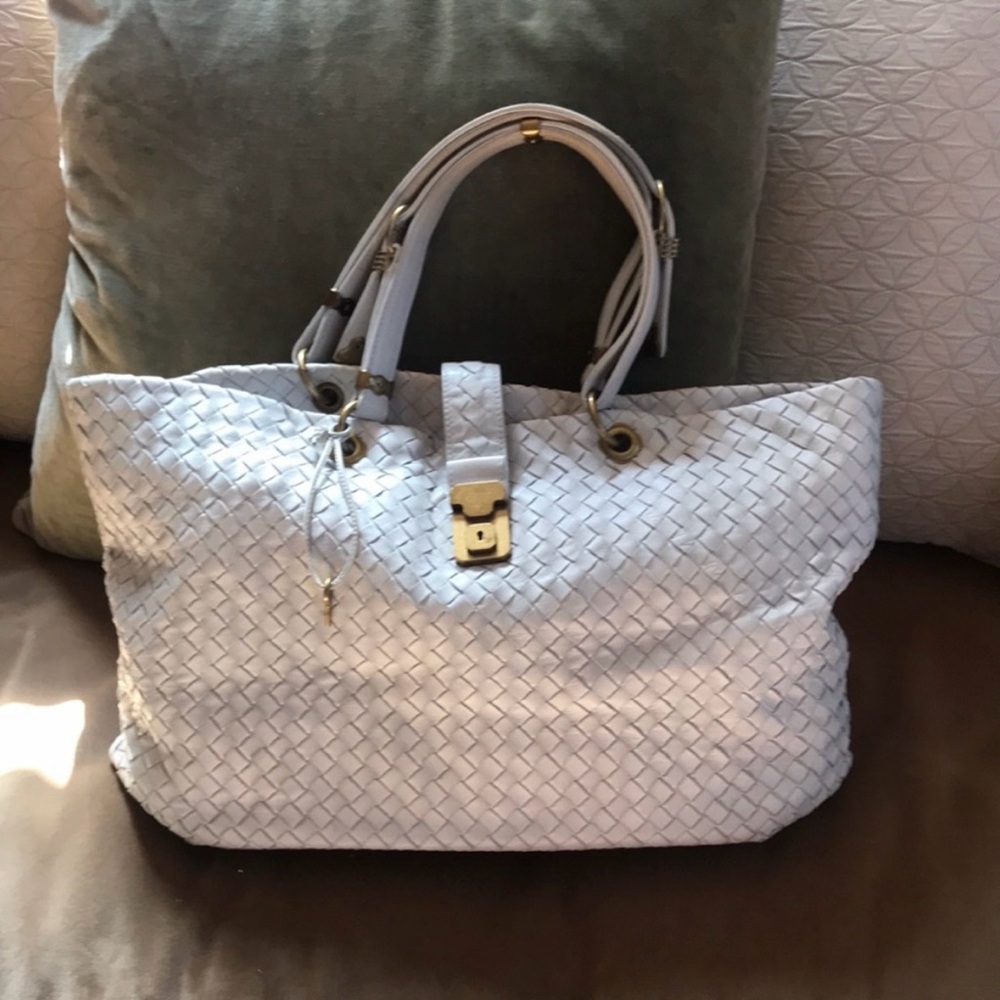 (SEND OFFERS) Bottega Veneta Intreccio Tote Woven Rome